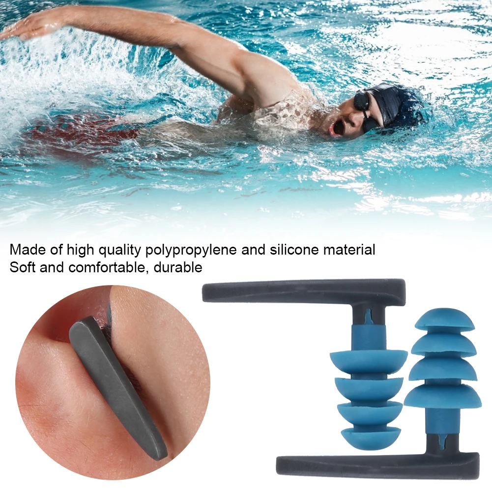 2Pcs Diving Elastic Soft Waterproof Earplug Professional Swimming Equipment Supplies Earplug Swimming Earplug Waterproof Earplug