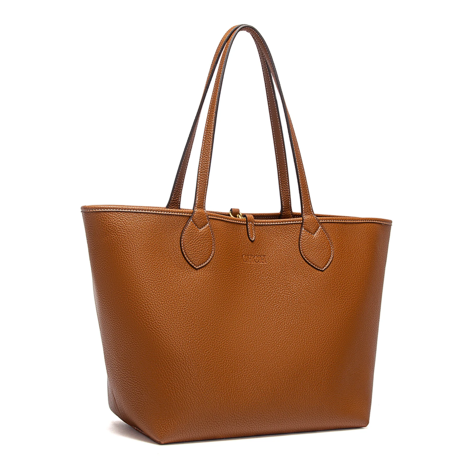 CHCH Women's Tote Bag 2025 Autumn New Coffee Color Handbag Double sided Mother Child Casual Shopping Bag image 6