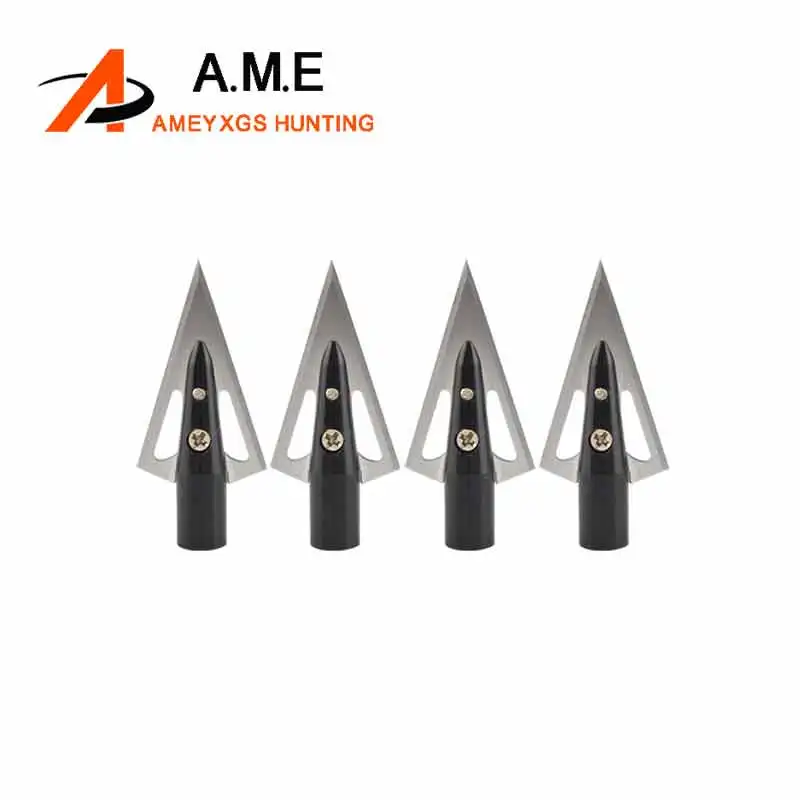 6/12pcs Fixed Blades Broadheads 100 Grain Archery Arrow Tips Hunting Arrowheads Stainless Steel for OD 8mm Arrow Shaft