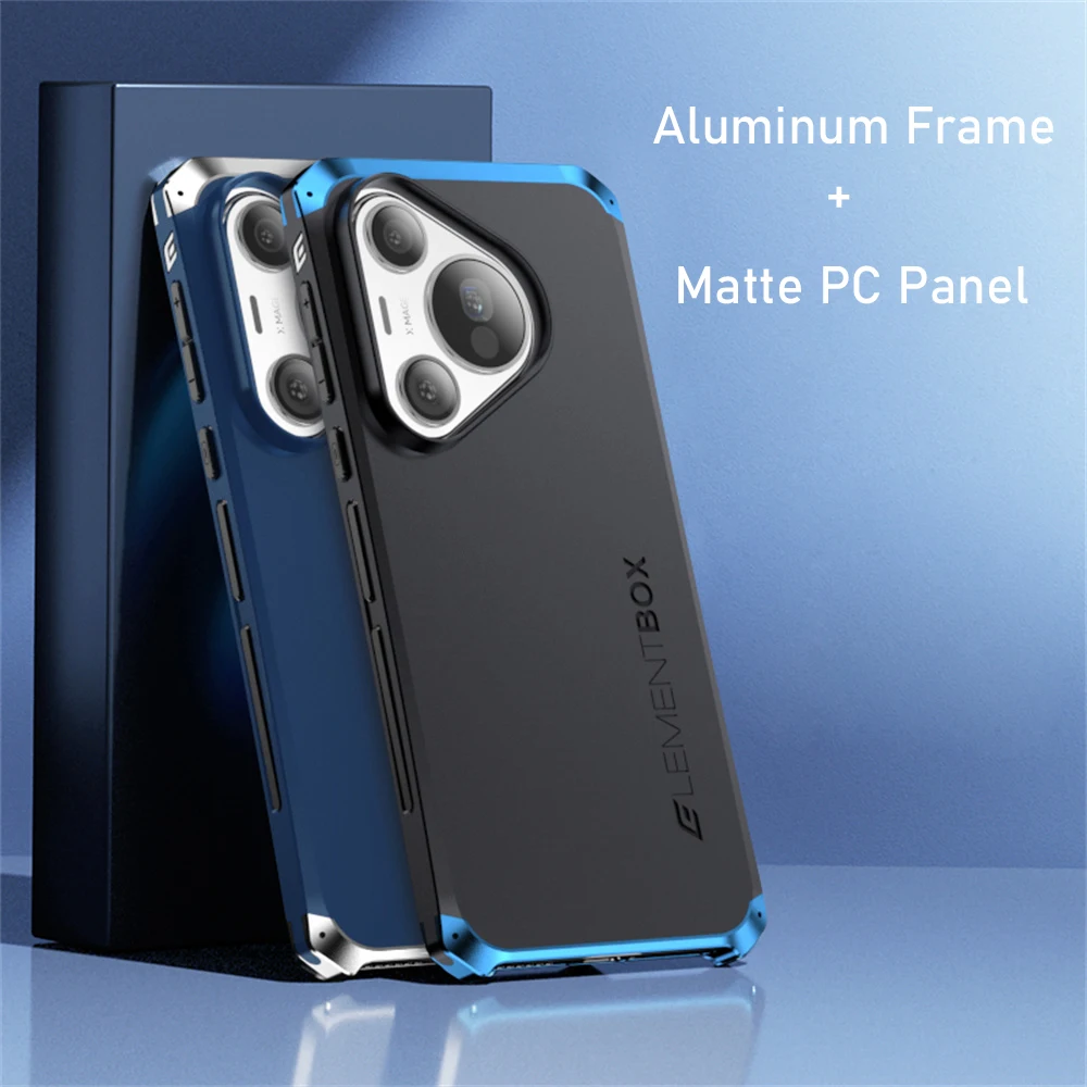 Aluminum Alloy Frame Hard PC Cover For Huawei Pura 70 Ultra Case Shockproof Metal Armor Case Funda For Huawei Pura 70 Pro + Case