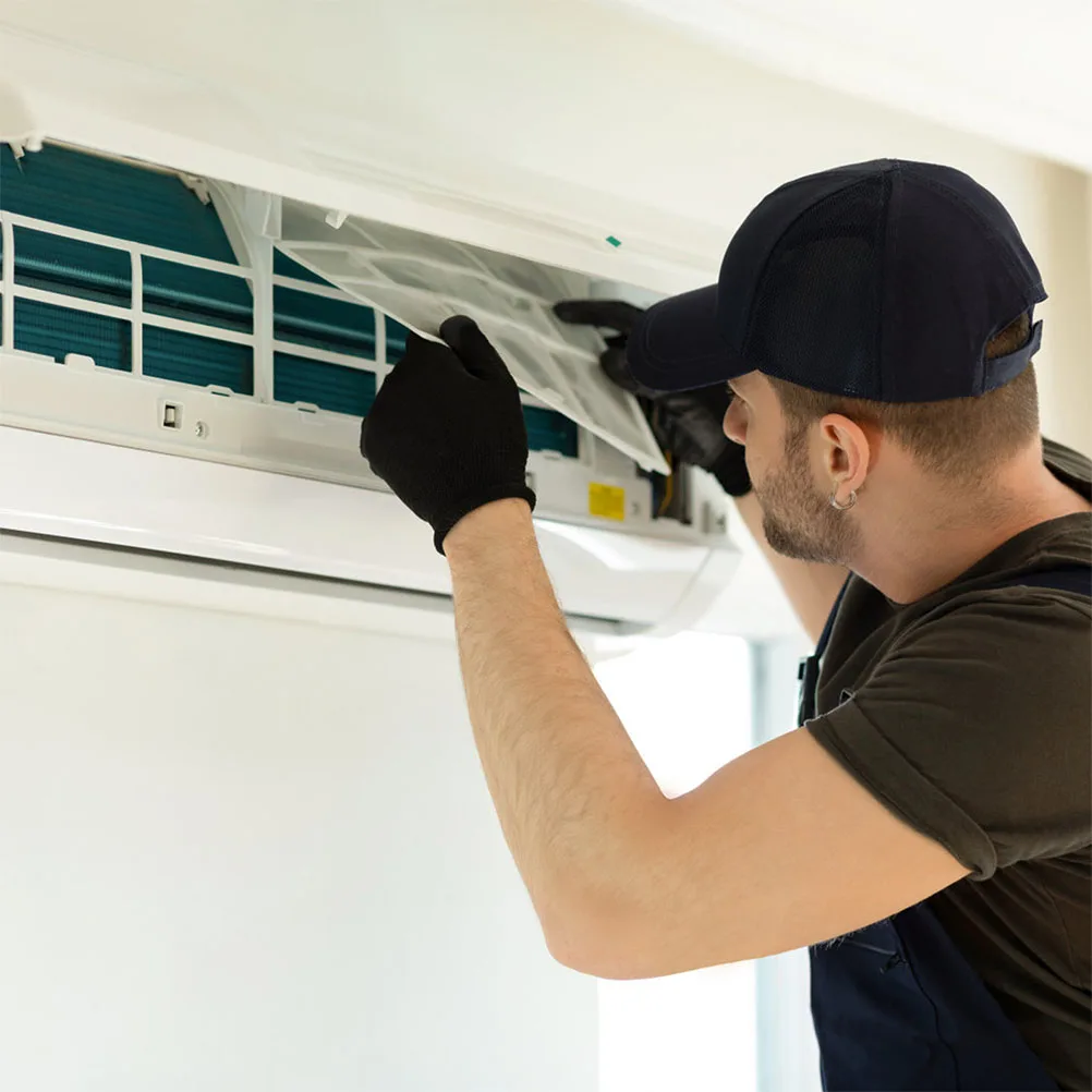 10pcs Air Conditioner Filters PET Vent Dust Net White Cuttable for Home Filtration Clean Environment