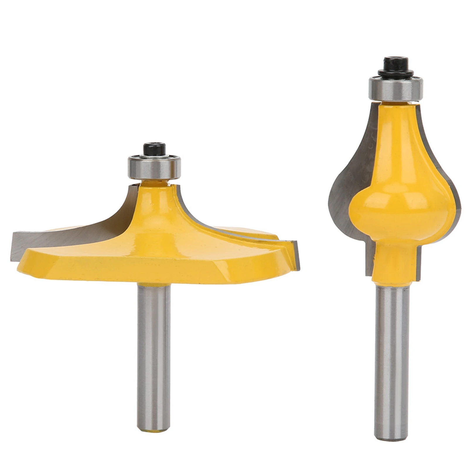 

Набор фрез для подлокотников и поручней с хвостовиком 8 мм и подшипником, фрезерный инструмент для деревообработки, столярный инструмент