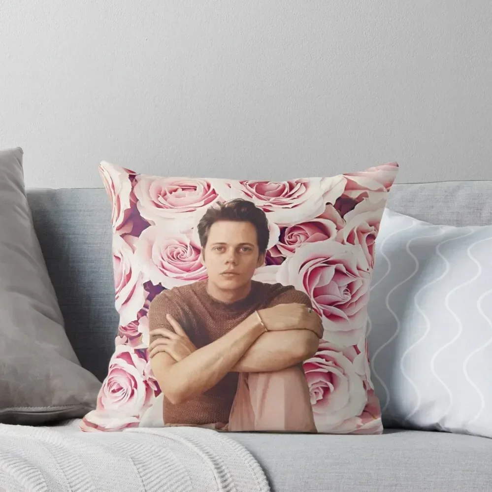 

Bill Skarsgard - Flower Prince Series III Throw Pillow Christmas Pillow Cases home decor items luxury sofa pillows pillow