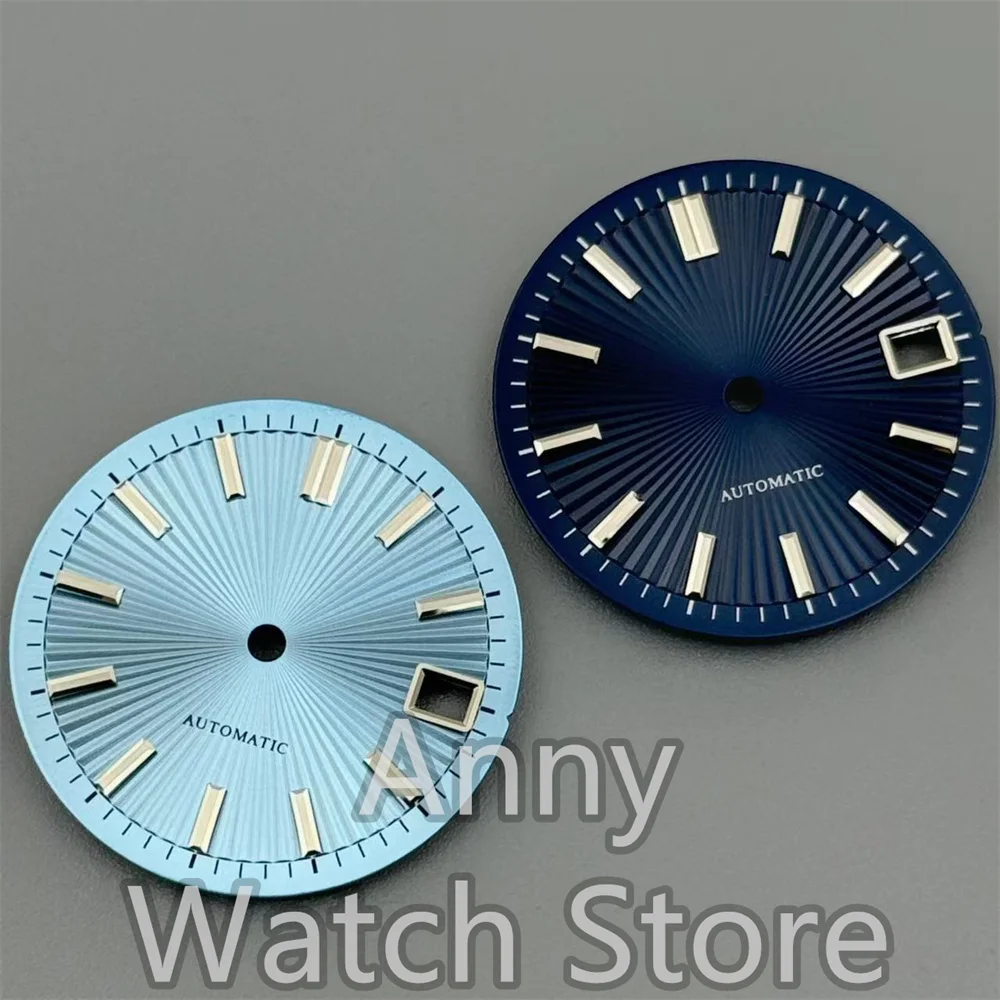 29mm Radioactive Pattern Watch Dial Sky Blue Olive Green Red Cocktail Sterile Face Fit NH35 NH36 Watch Modified Accessories Part