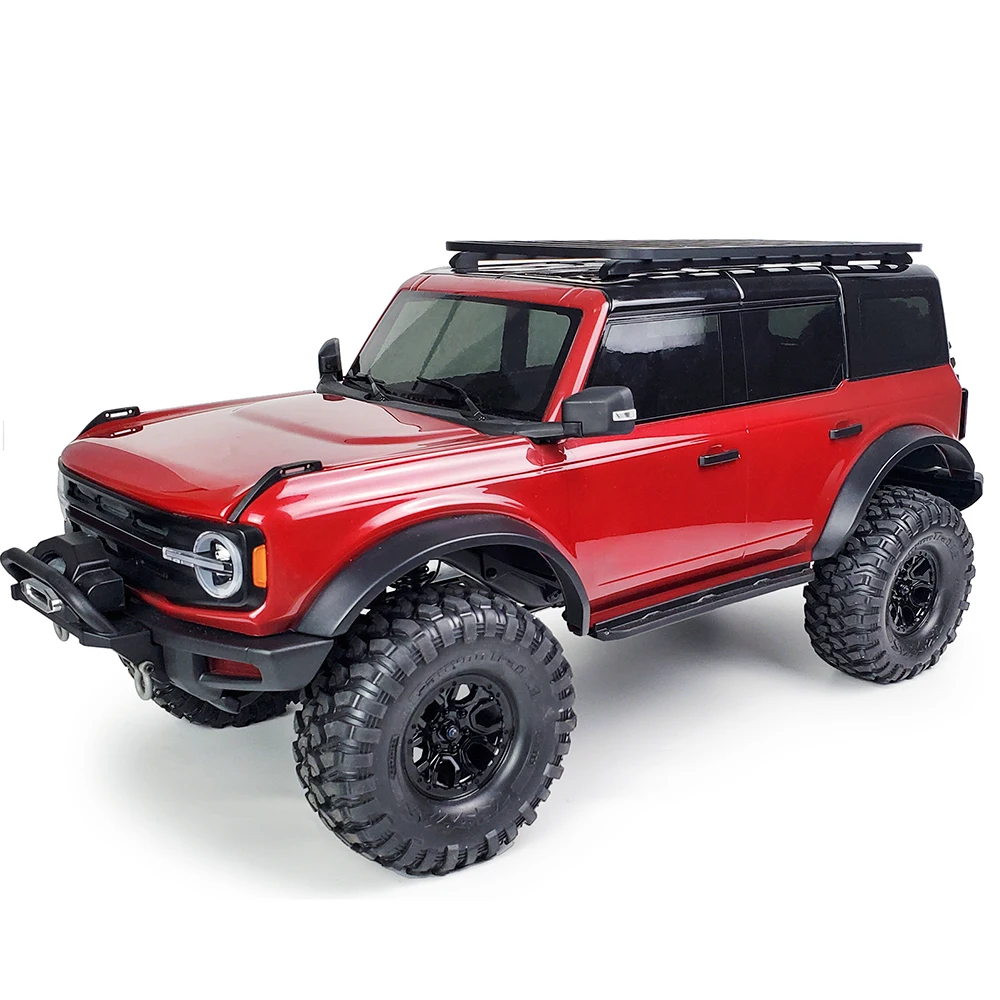 MIBIDAO RC Car Metal Roof Rack Luggage Carrier For 1/10 TRX-4 TRX4 Bronco Car Shell Body Decoration Parts