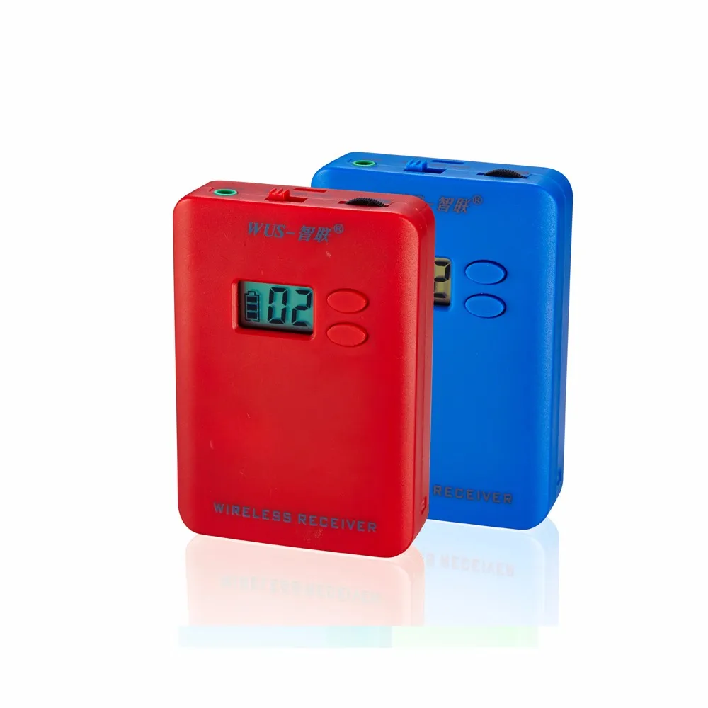 china supplier wireless audio system 2 transmitter + 40 receiver for small group tourist guider