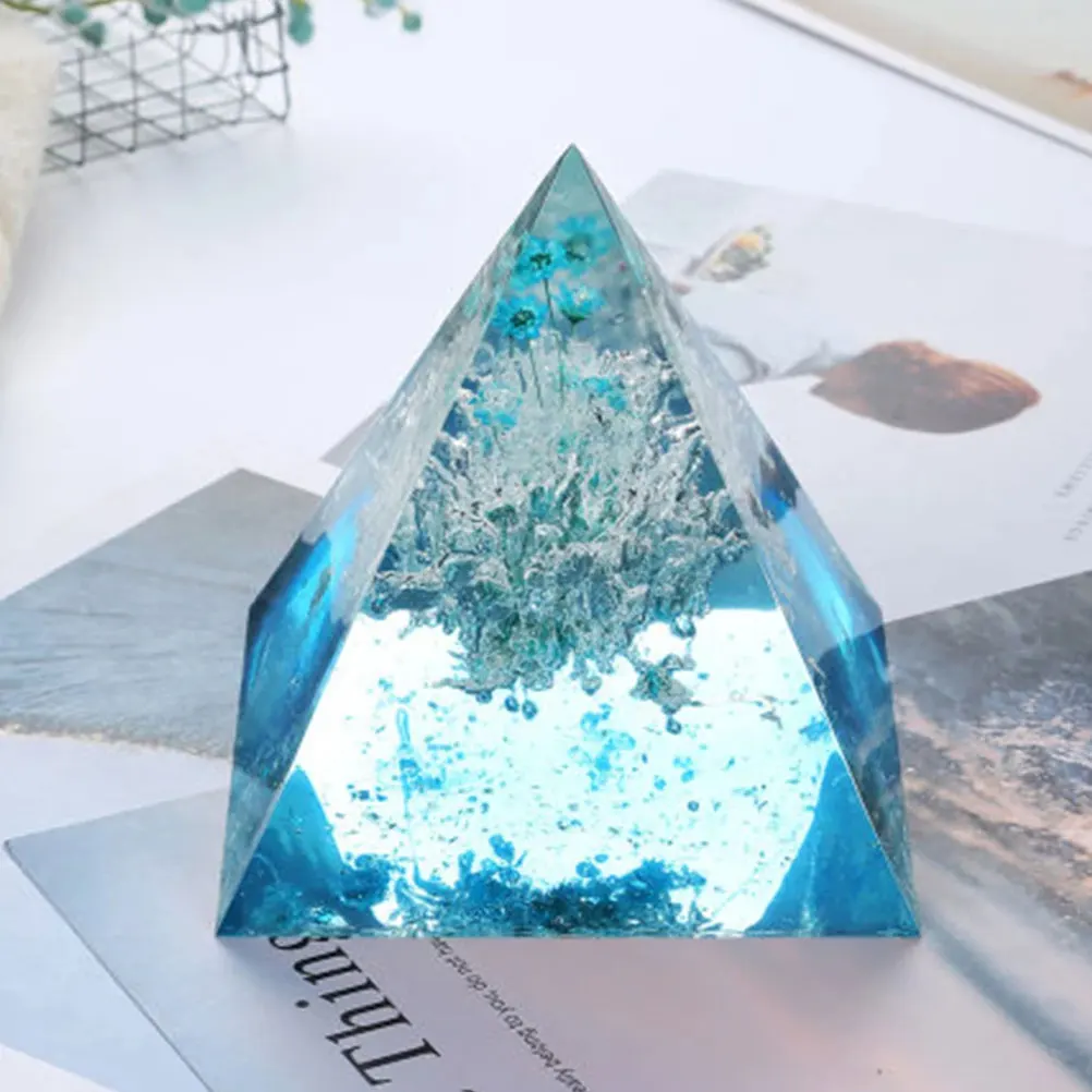 

Pyramid Mold Silicone DIY Tools Transparent Flexible Easy Clean Crafts Storage Box Jewelry Desktop ganizer Case Molds