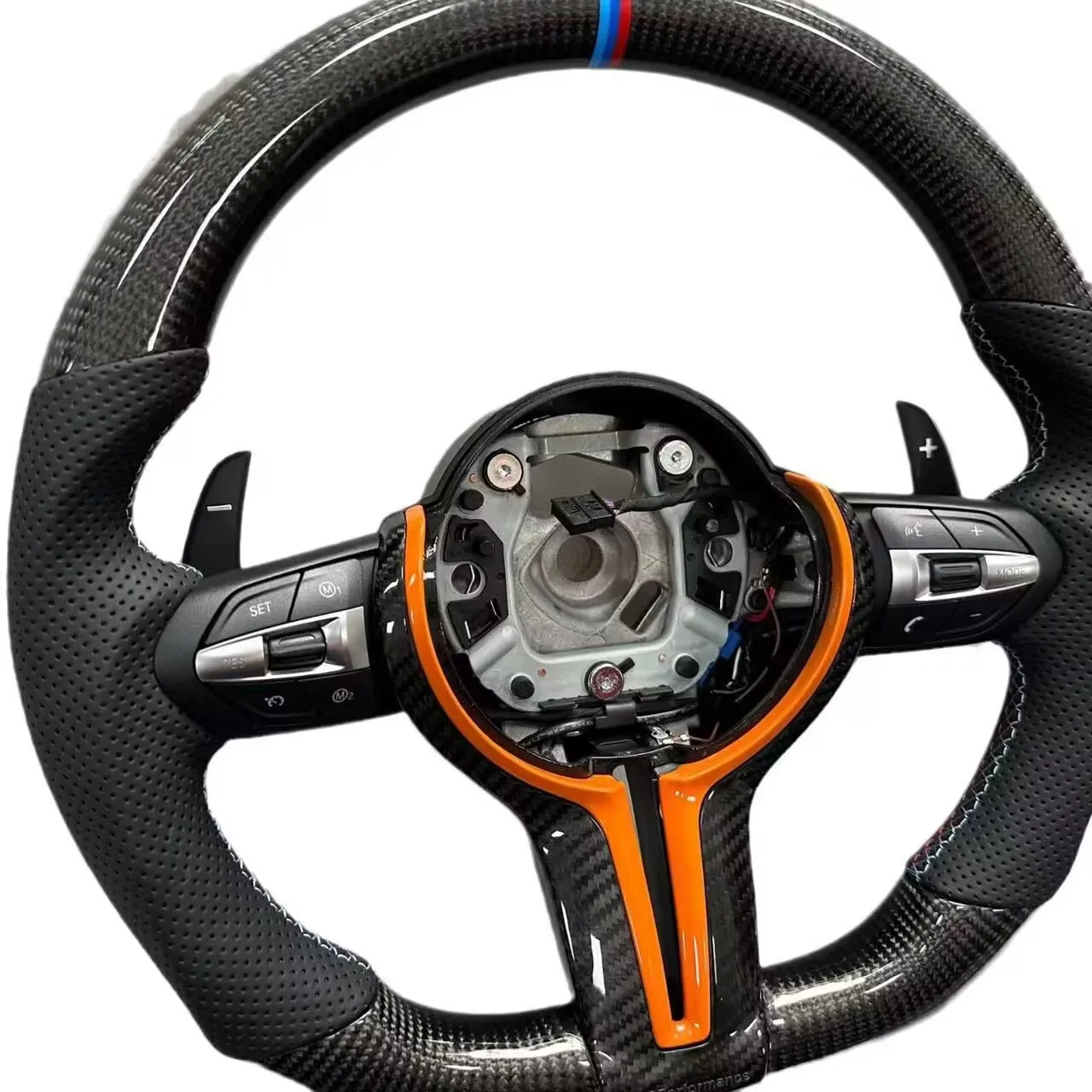 For BMW F10 F20 F30 F15 F16 F25 F26 F22 F32 F02 F12 F33 F01M3 Chassis Racing Steering Wheel Carbon Fiber Steering Wheel Assembly