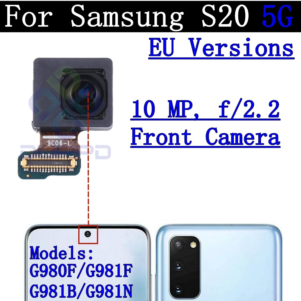 Back Camera Cover Lens For Samsung Galaxy S20 5G G980 G981 Ultrawide + Wide + Main Front Rear Camera Module Flex Parts