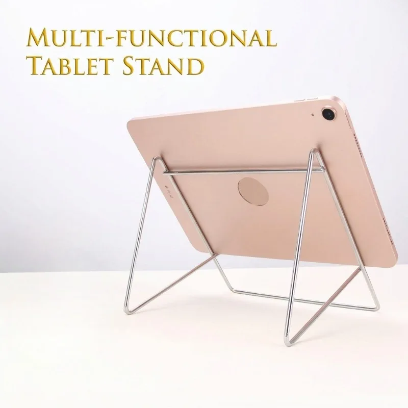 Desktop Iron Art Stand Multi-function Holder for Tablet Phone Book Magazine Portable Reading Support Foldable Adjustable