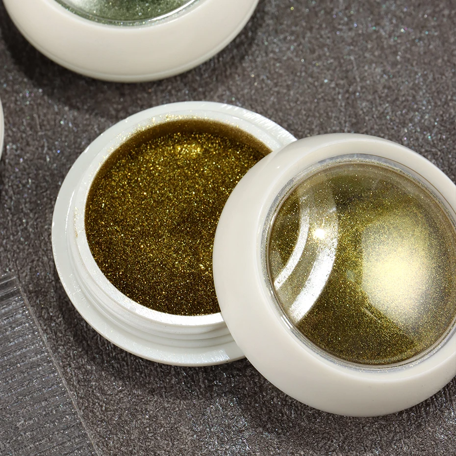 مجموعة بودرة لامعة للأظافر مكونة من 6 ألوان، مجموعة بودرة أظافر كروم بلون الشمبانيا الوردي المجسم بتأثير مرآة وأصباغ مانيكير ديكور