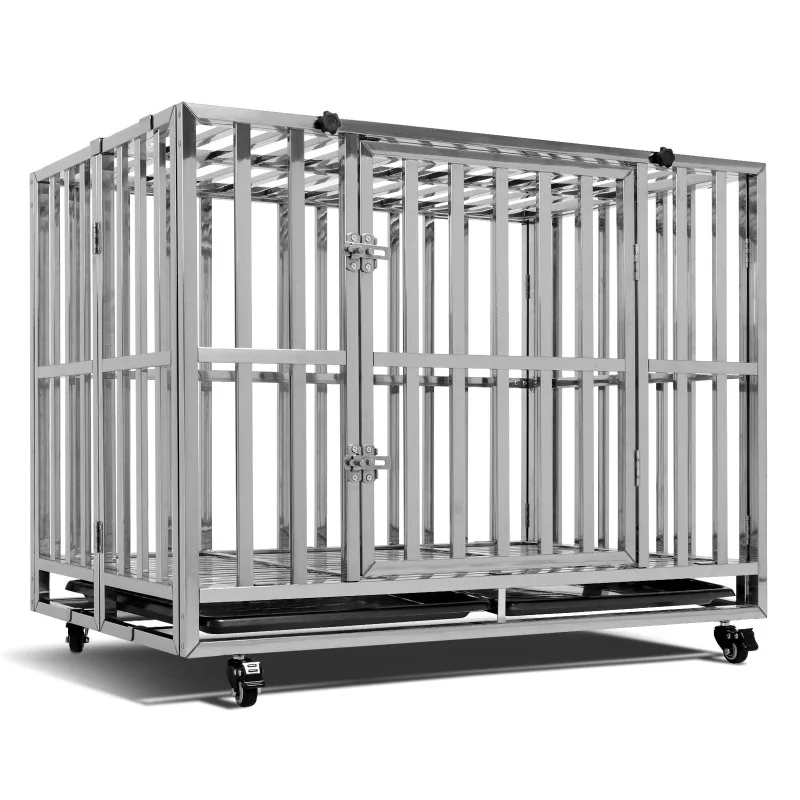 

Factory Price Large Size Heavy Duty Stainless Steel Pet Cage Stainless Steel Dog Cage for Animal and Clinic