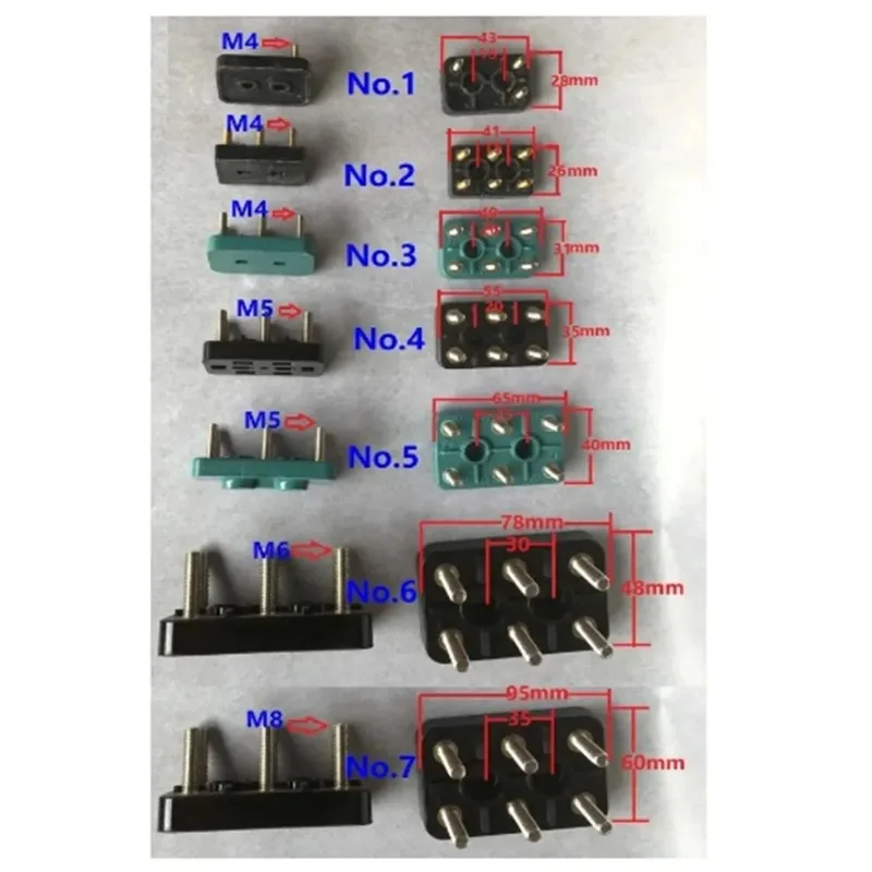 10pcs Single Phase Electric Motor Connecting Terminal Splice Terminal Block Water Pump Terminal Plate Patch Board