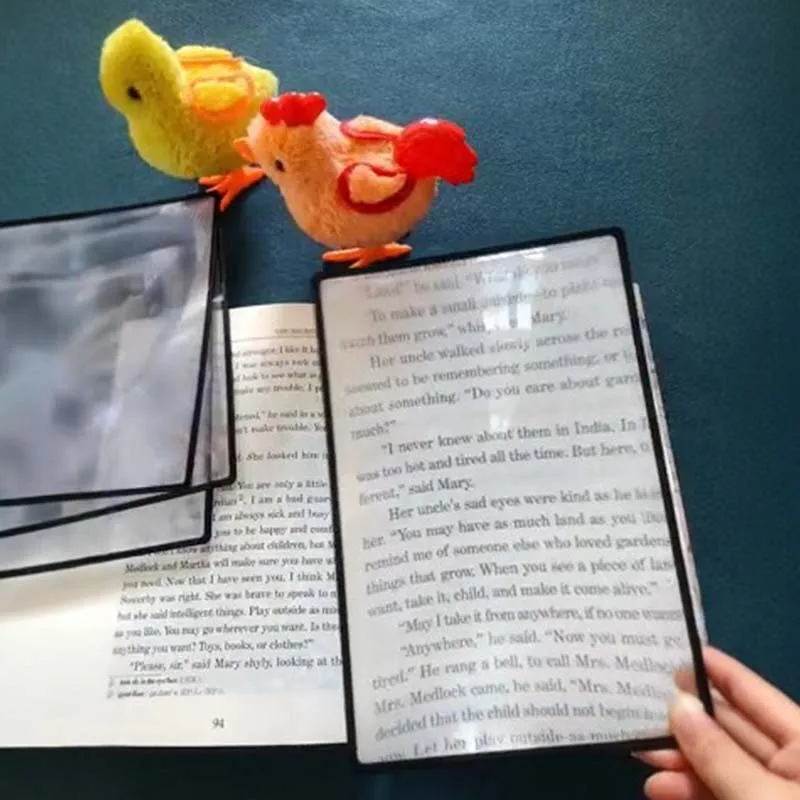 แว่นขยายแบบเต็มหน้า ขนาดใหญ่ สำหรับอ่านหนังสือ ขยายหน้าหนังสือ 3 เท่า บางเฉียบ