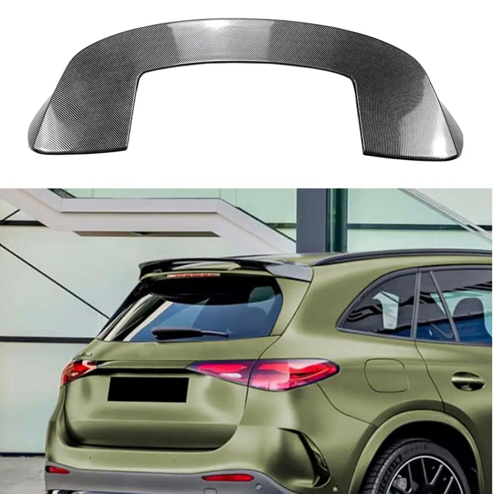 FOR Mercedes Benz GLC Class X254 2023+ Rear Roof Spoiler Wing Lip Tail Fixed Wind Body Kit Tuning Accessories Gloss Black ABS