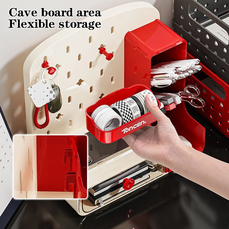 Entrance Cave Board Storage Containers Office Desktop Storage Box Drawer Style Student Stationery Sorting Rack Slanted PenHolder