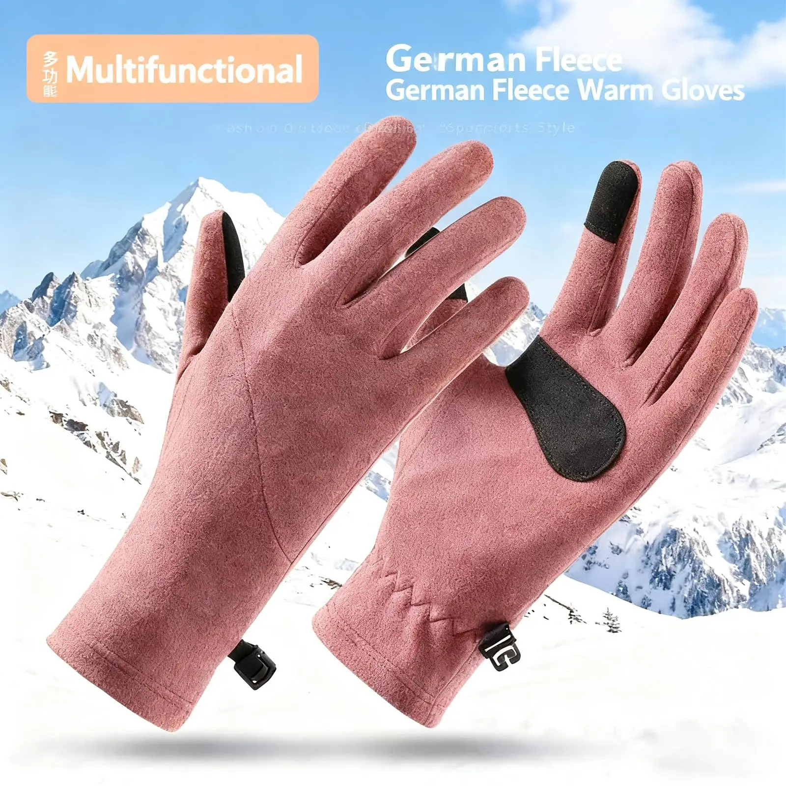 Winter Warme Radfahren Handschuhe Winddicht Outdoor Sport Skifahren Thermische Handschuhe Anti-Kälte Anti-Slip Touchscreen Fahren Handschuhe