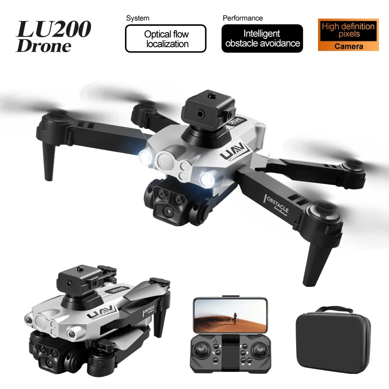 Imagem -06 - Xiaomi Lu200 Drone 8k Gps Câmera Tripla hd Fotografia Aérea Localização Óptica Quatro Vias Evitar Obstáculos Drone rc Uav