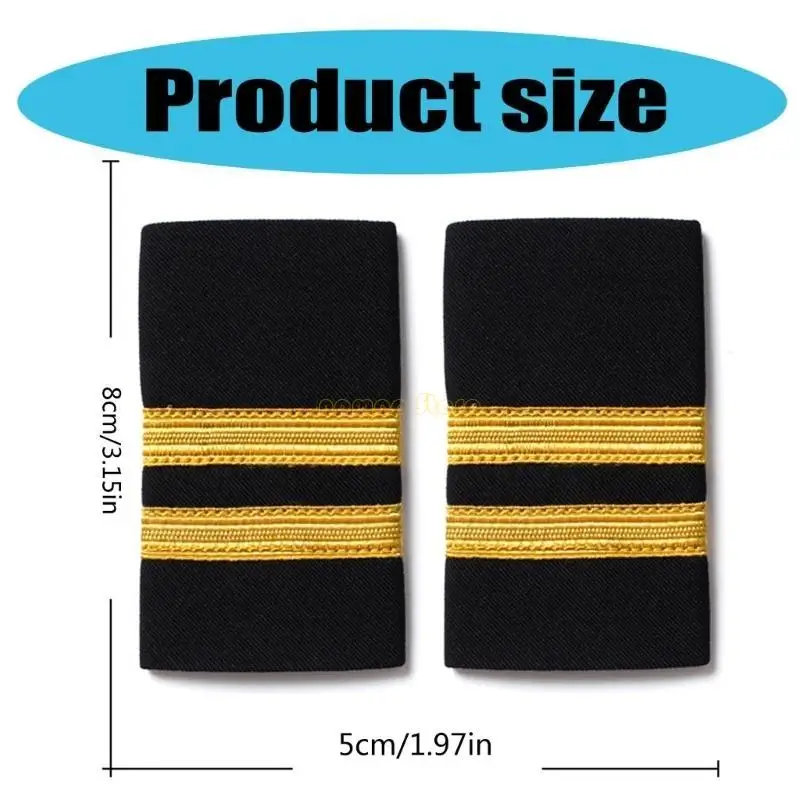 31BF 2Pack Personality Performance Epaulette Stage Performance Versatiles Epoulet