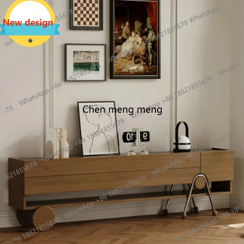 

B567 Деревянные эстетичные тумбы под телевизор в стиле ретро, дизайнерские, роскошные, для гостиной, современные, недорогие, тумбы-столы для ТВ, шкафы для хранения, мебель для салона