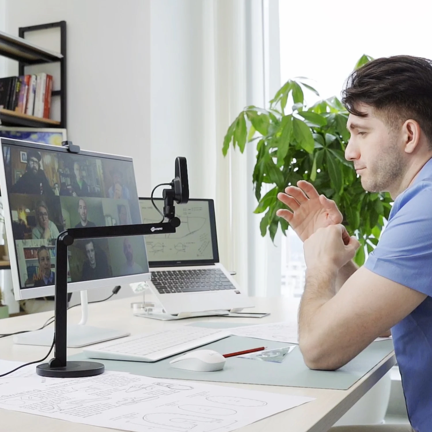

Manufacturer Document Camera A3 12MP Portable Usb Visual Presenter For Remote Teaching