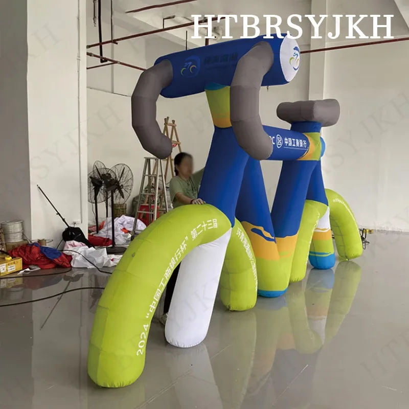 Inflatable cartoon bicycle air model pattern for bicycle printing sports/bicycle activity decoration advertising props