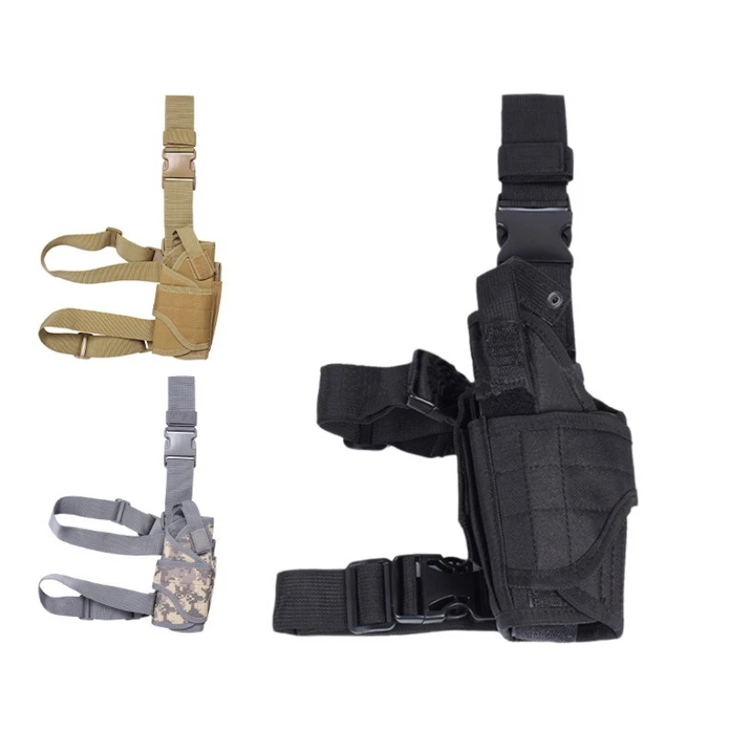 

Men Women Compact Tactical Leg Pack - Military/Camo Molle Holster Climbing Leg Bag for Outdoor Sports Hiking & Airsoft Games