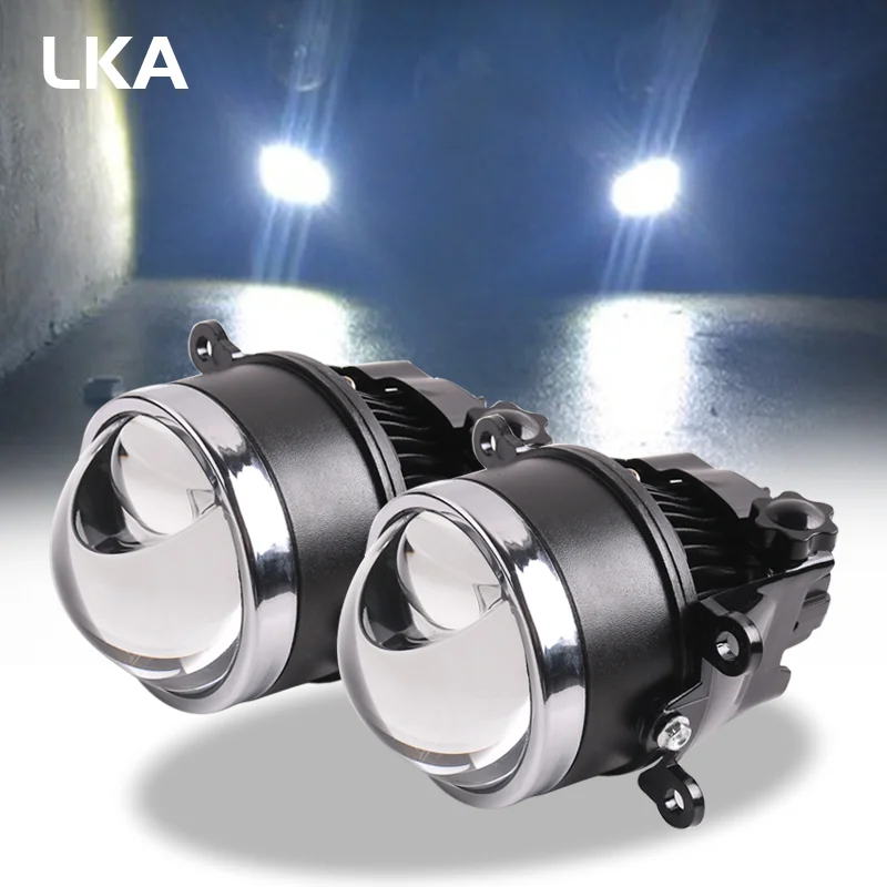 

LKA 3 Inch Bi Led Fog Lights for Toyota Corolla Camry RAV4 Avensis Prius Car Retrofit Kits 5500K Hyperboloid Projector Lenses