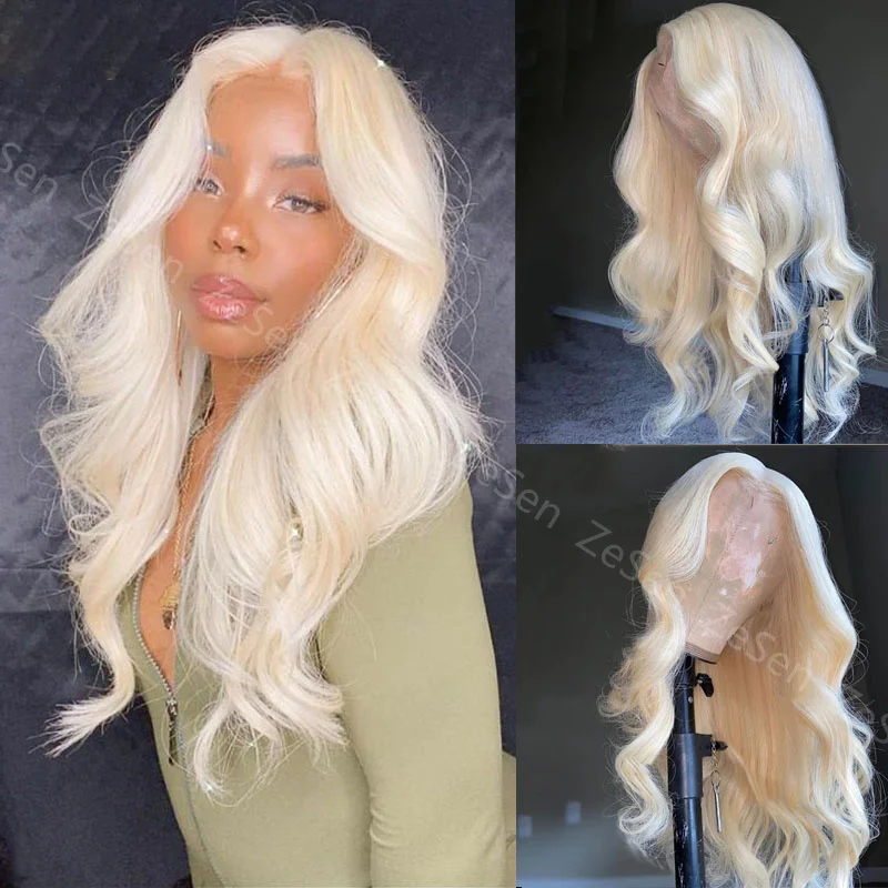 

Synthetic Lace Front Wig Long Wavy 180 Density Body Wavy Lace Wig For Women Lace Front Wig Ombre Blonde Colored Daily Cosplay