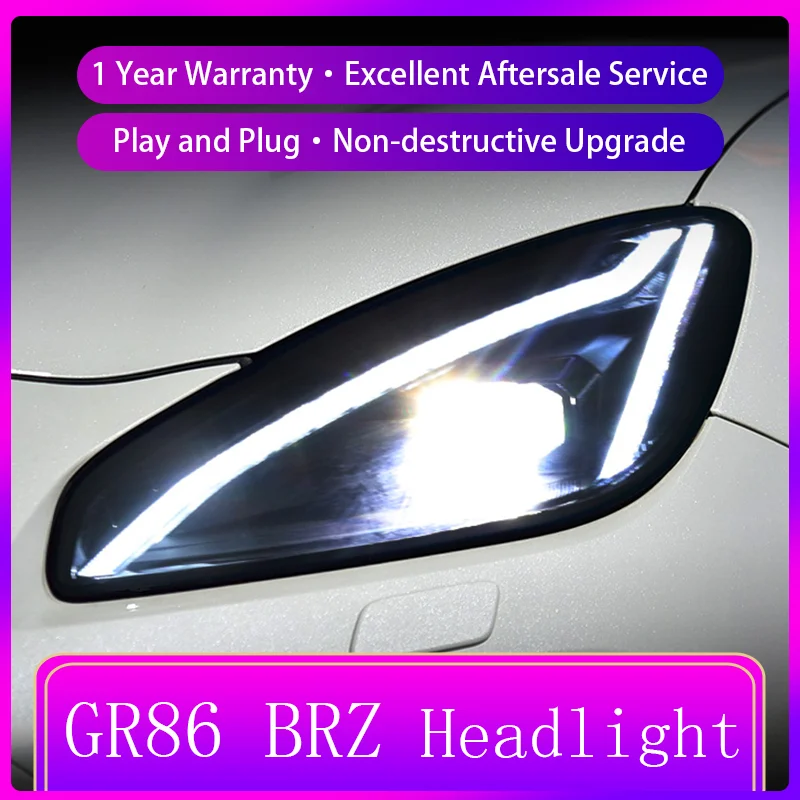 New Style Headlight FOR Toyota 2021-2023 GR86 BRZ Front Projector Lens DRL Head Lamp LED Bulbs Car Stuff Auto Mobile Accessory