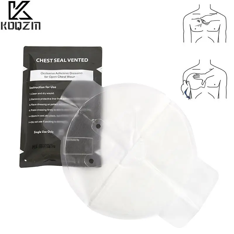 Hot Sale 3 Holes Medical Chest Seal Vented Chest Seal Outdoor Emergency Medical Treatment Drop Shipping