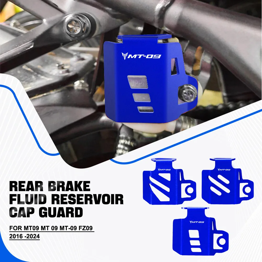 

2025 For Yamaha MT09 MT 09 mt-09 FZ09 2016 -2024 2023 Motorcycle Rear Brake Fluid Reservoir Guard Cover Protector Oil Cup Guard