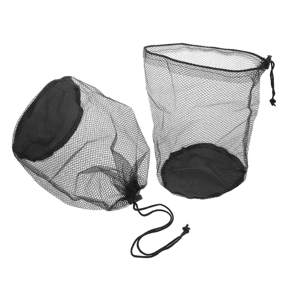 

2Pcs Sports Training Equipment Storage Bag Lightweight Mesh Drawstring Toy Cone Organizer Net For Balls Accessories Team Sports