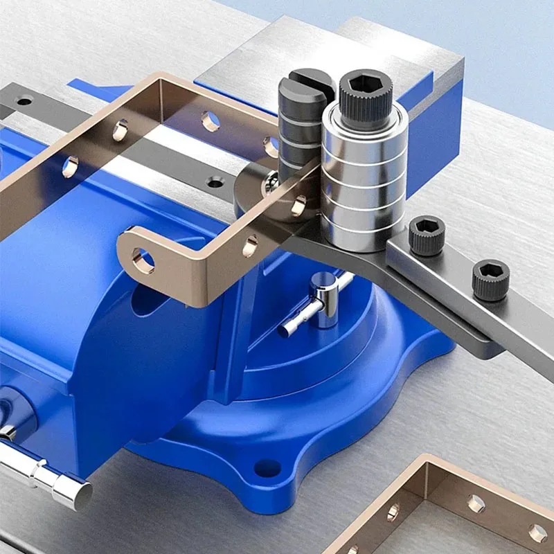 Manual Easy Flat Iron Bending Machine Steel Wire Small Wire Copper Row Round Steel Bending Machine Bending Tool