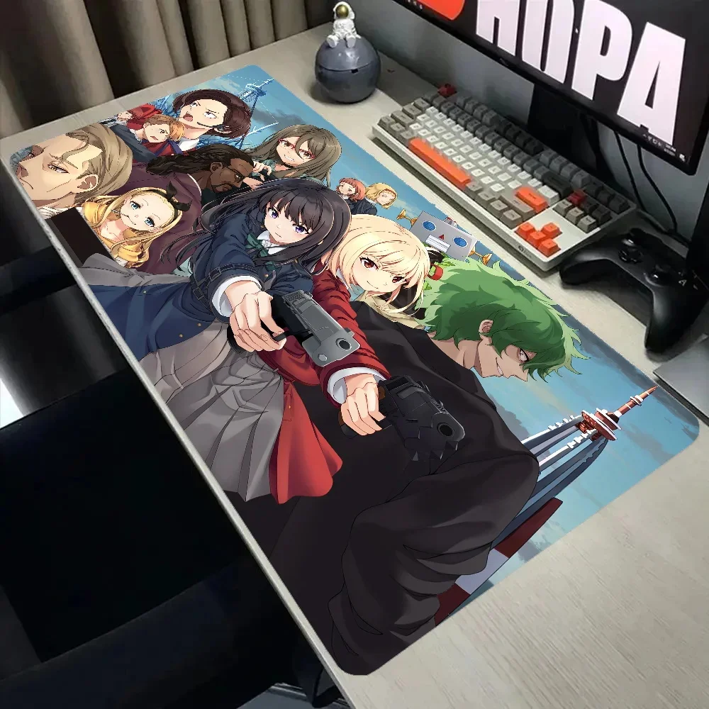 

Anime Mousepad Lycoris Recoil Mousepad Hot selling Mouse pad XXL Keyboard Gamer Mouse Pad on The Table Speed Desk Mat Anime