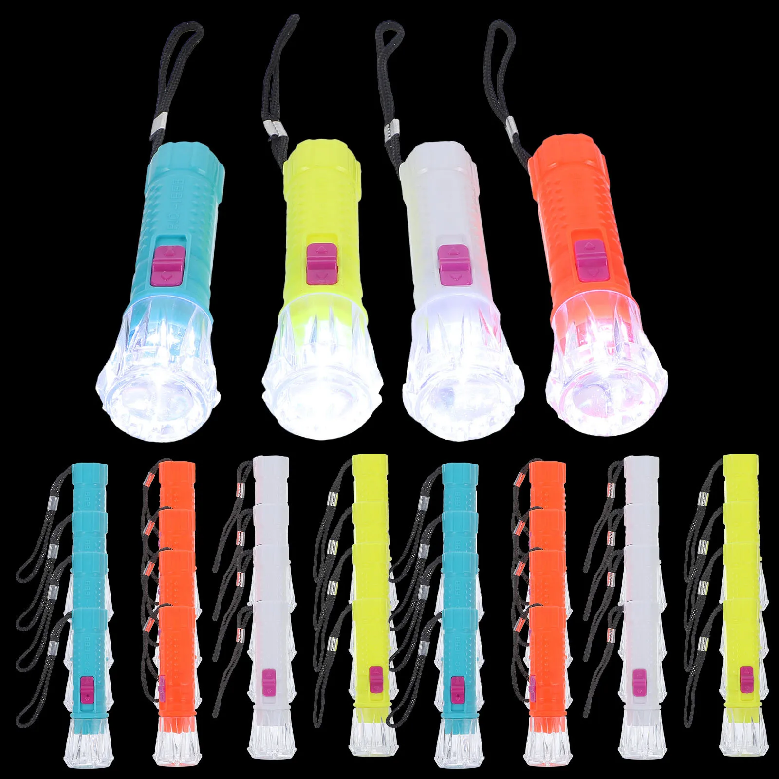 

48pcs Flashlight Keychain Mini Led Torch Portable Small Flashlights For Keyring Light Bulk Classroom Carnival Goodie Bag