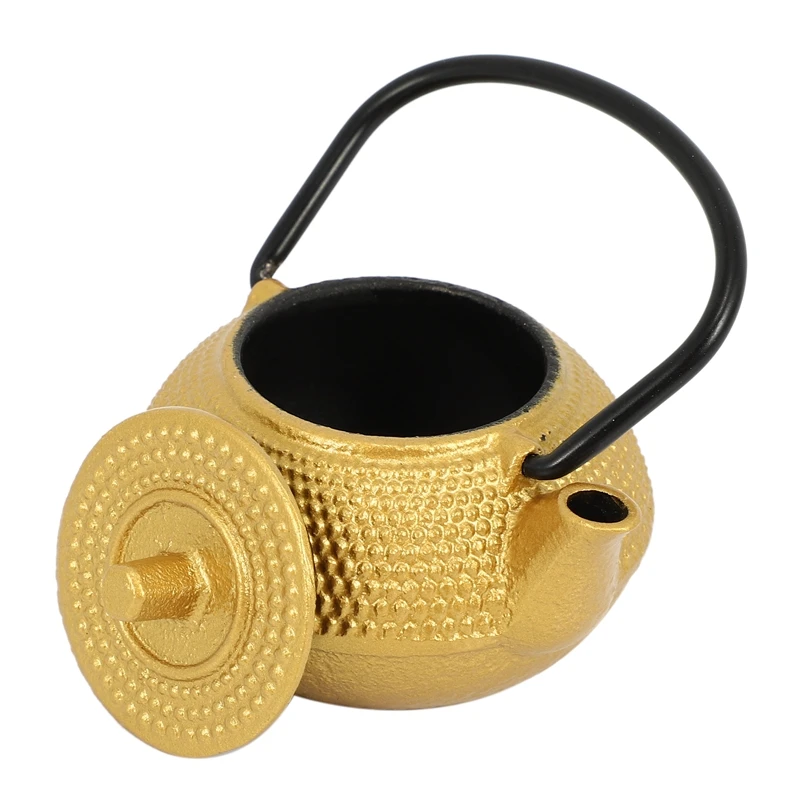 Mini Japanese Style Cast Iron Tea Kettle Tetsubin Small Teapot Tea Pot 50Ml, Easy To Carry