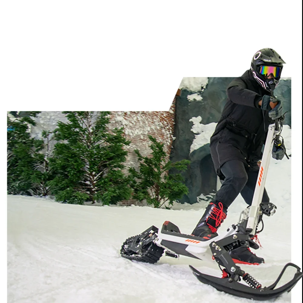 New arrival Electric Snow Scooter Innovative Skate Snowmobile 2 Wheel Folding Snow Mobile with Removable Battery