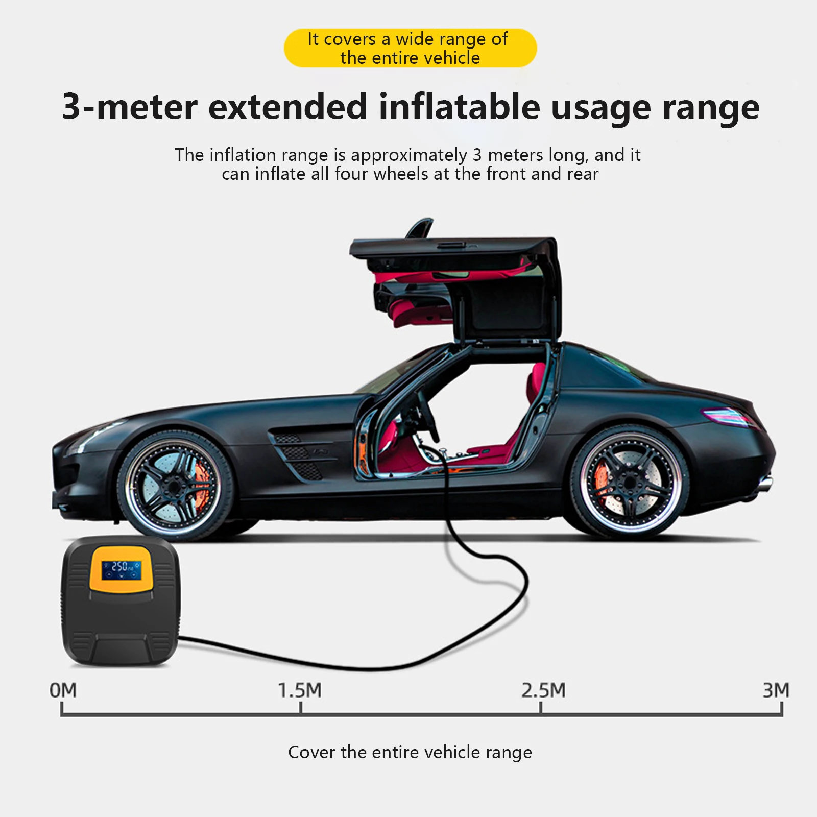 150PSI 車のインフレータポンプワイヤレスポータブル車のタイヤ電動インフレータポンプハイパワーインフレータポンプ