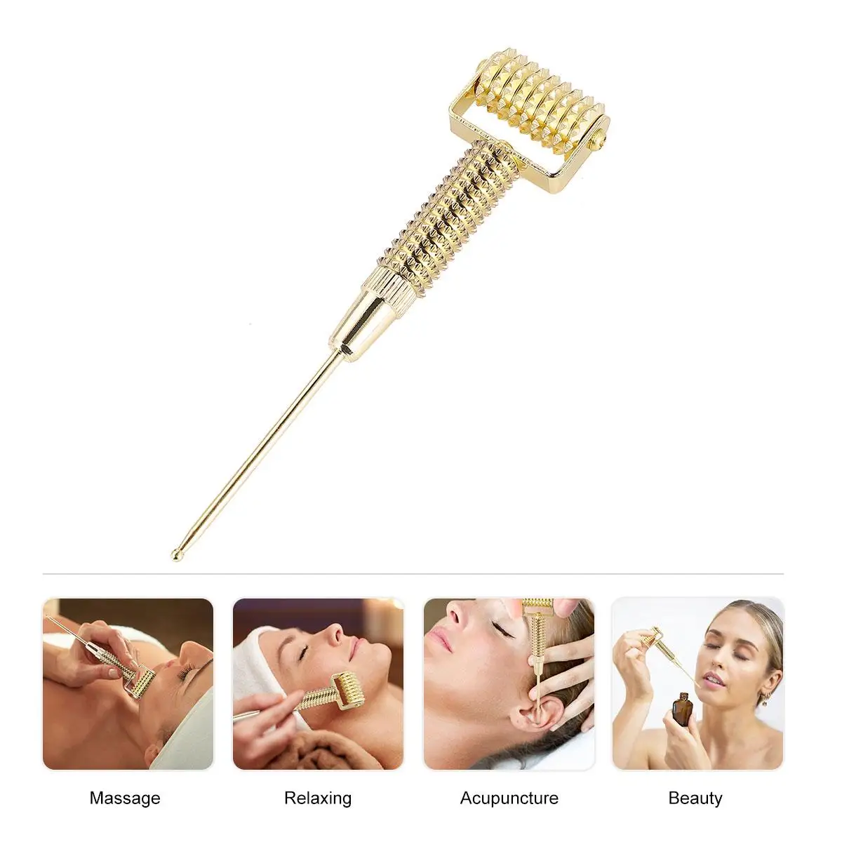 

Ear Massage Needle Roller Acupoint Detecting Pen Brass Massager Acupuncture Probe