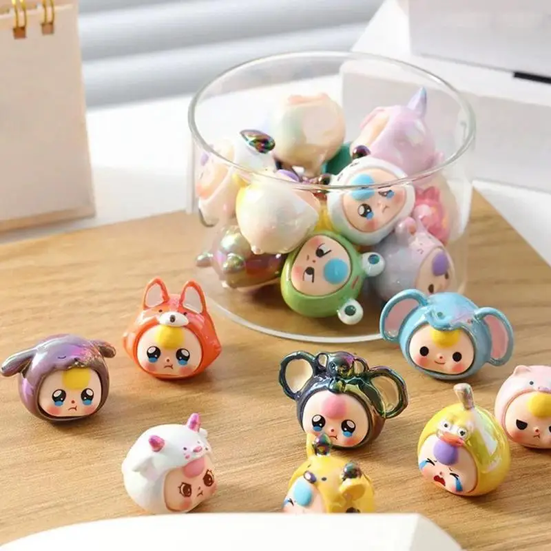 Baby Three Third Generation Trendy toys figures decoration Animal Party Series Kawaii Collection Model Toy Xmas Gift for Girls