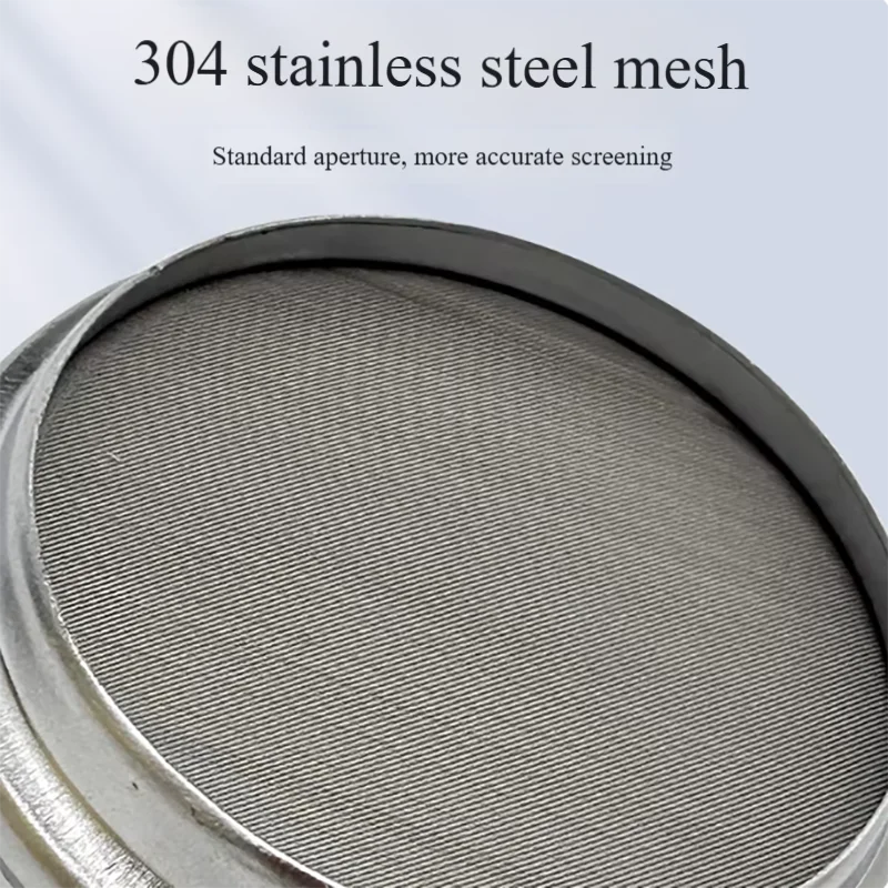 

1 шт. 5 см 6 см 8 см двухслойное лабораторное стандартное испытательное сито с перфорированной рамой, сетка из нержавеющей стали 304, сито для проб