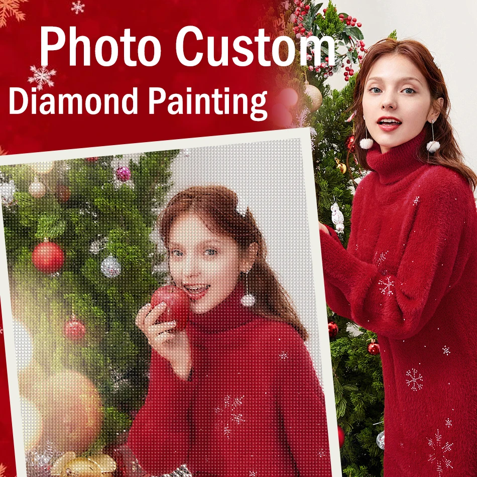 

CHENISTORY Photo Custom DIY Diamond Painting Full Square Round Drill Embroidery Set Mosaic Crafts Supplies Home Leisure Gift