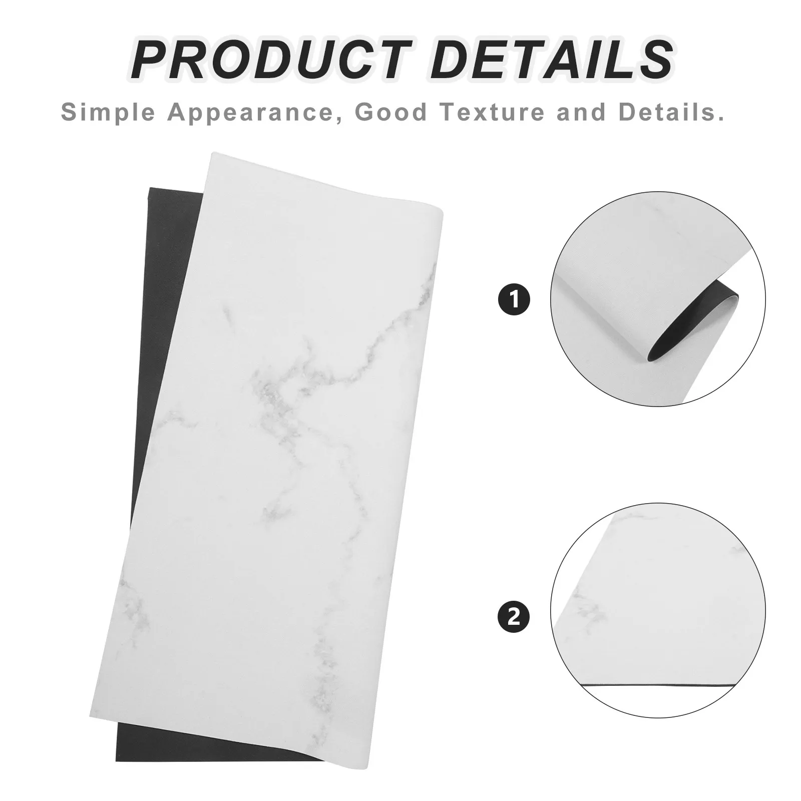 Washing Machine Dust Cover Thickened Dryer Protector Top Mat Non Slip Splash Barrier Dust Absorption 24x24 White Marble Pattern