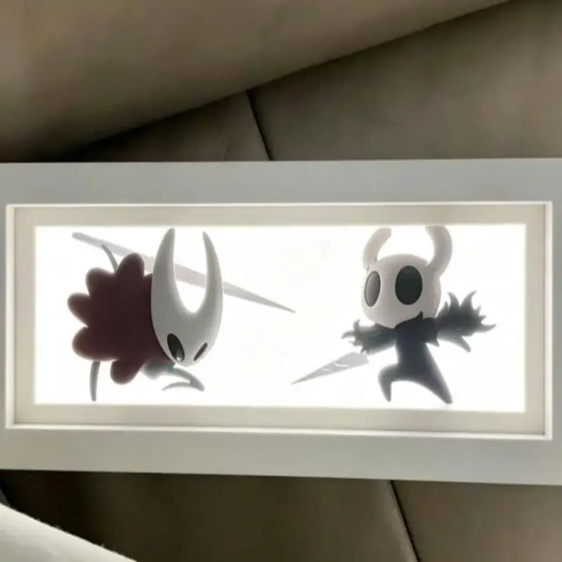 Hollow Knight Paper Cut Light Box LED Night Light Game Peripheral Desktop Atmosphere Lamp Gaming Room Decor Gift for Game Fans view 6