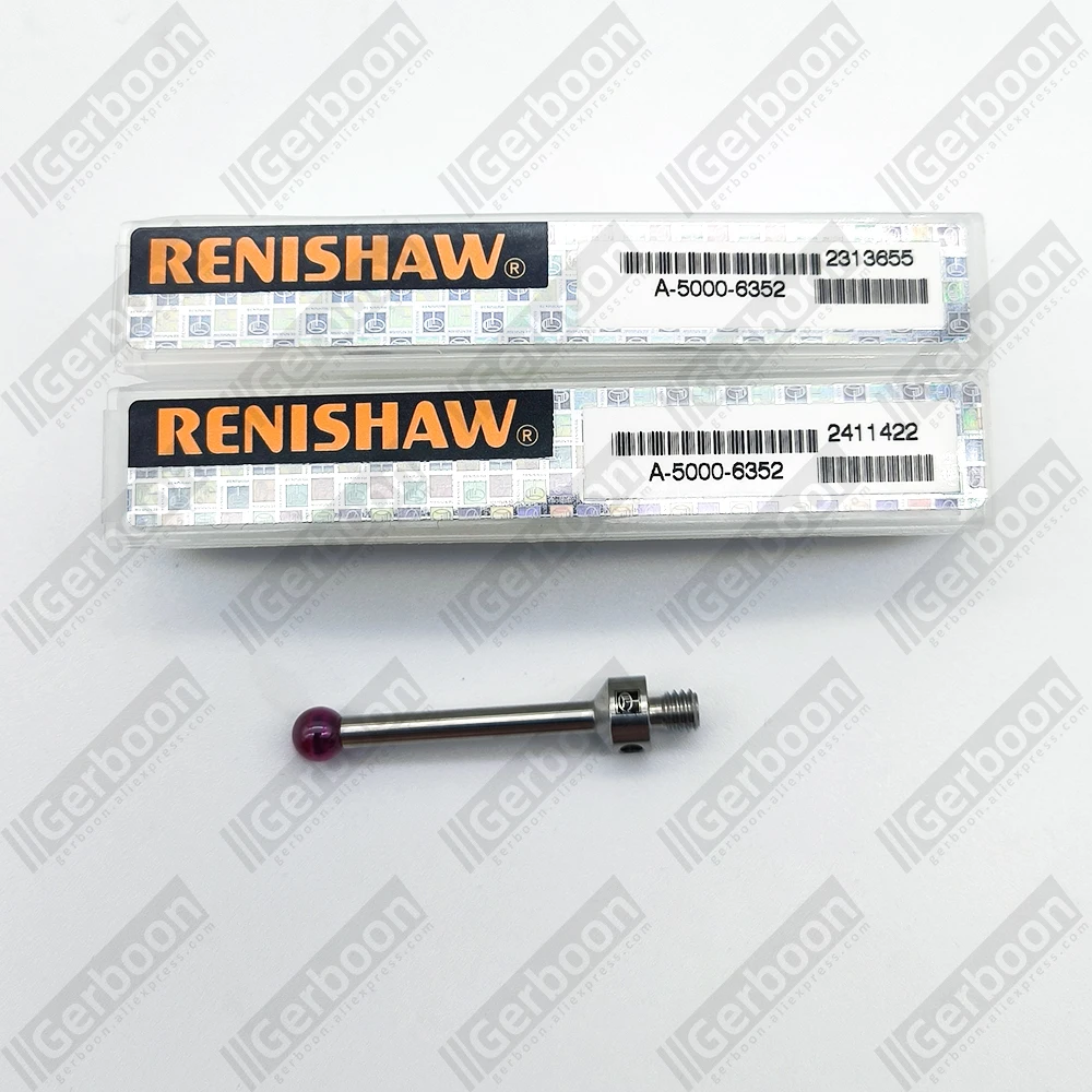 Original New Renishaw A-5000-6352 M4 Ø5 mm ruby ball, stainless steel stem, L 30 mm, EWL 26 mm