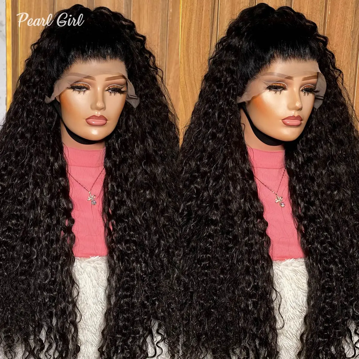 

Water Wave 13x6 HD Lace Front Wig Brazilian Human Hair Pre Plucked 360/13x4 Lace Frontal Deep Curly Wigs for Women Glueless Wig