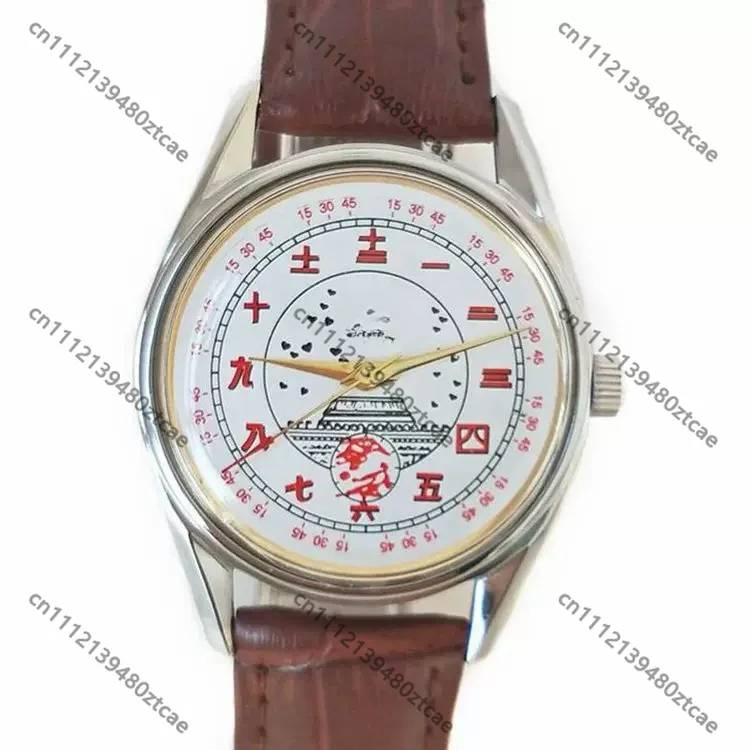 Vintage Manual Winding Mechanical Watch for Men Women Leather & Steel Strap Retro Stock Classic Watch