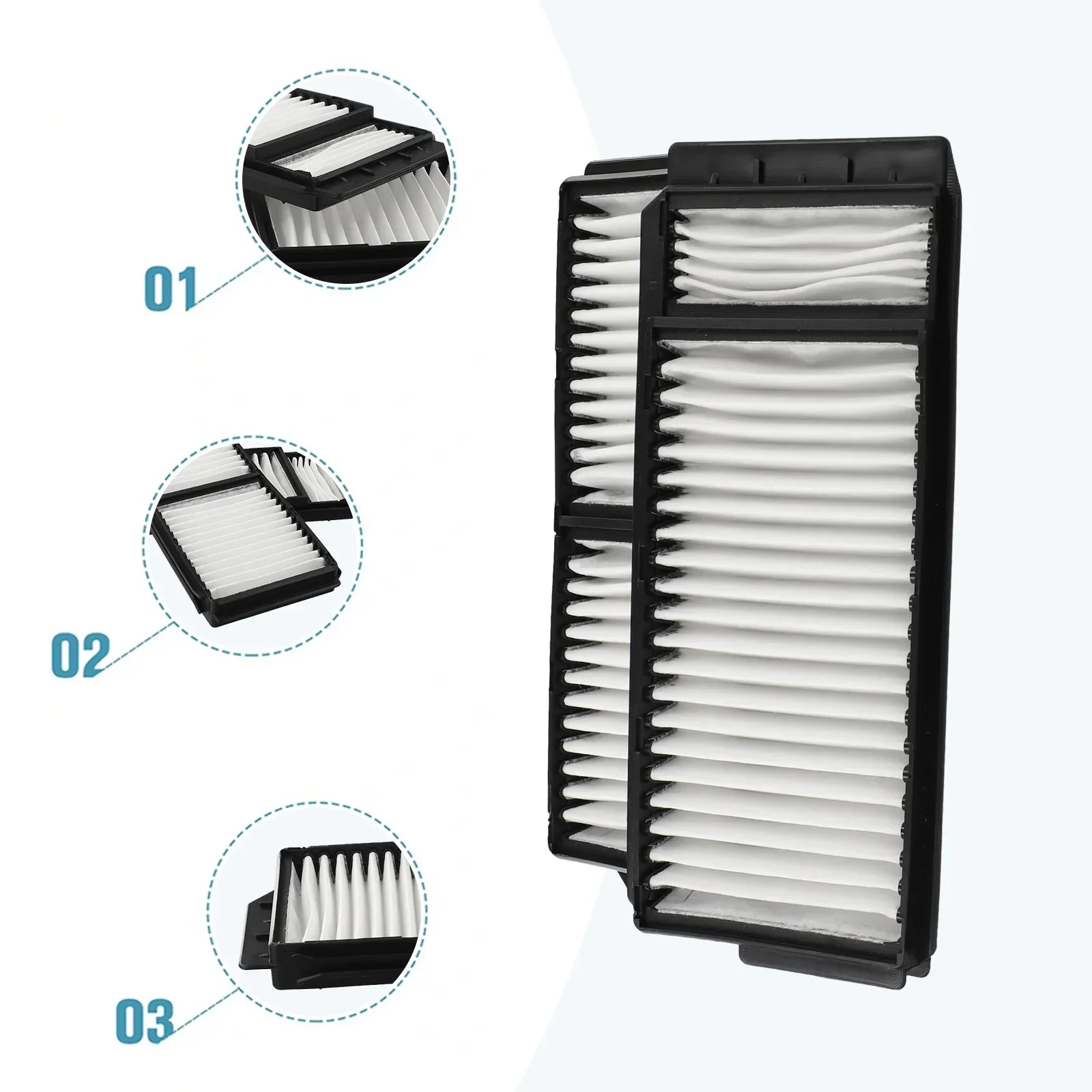 2pc Car Front Cabin Air Filters Auto Air Conditioning Fiber-Cabin For Mazda 3 2004-2009 5 2006-2010 Automobile Part Accessories