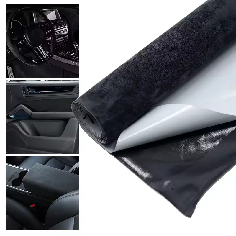 

20/50x150cm Self Adhesive Suede Fabric Sticky Leather Velvet Fabrics Terciopelo Adhesivo For DIY Car Interior Decor Acccessories